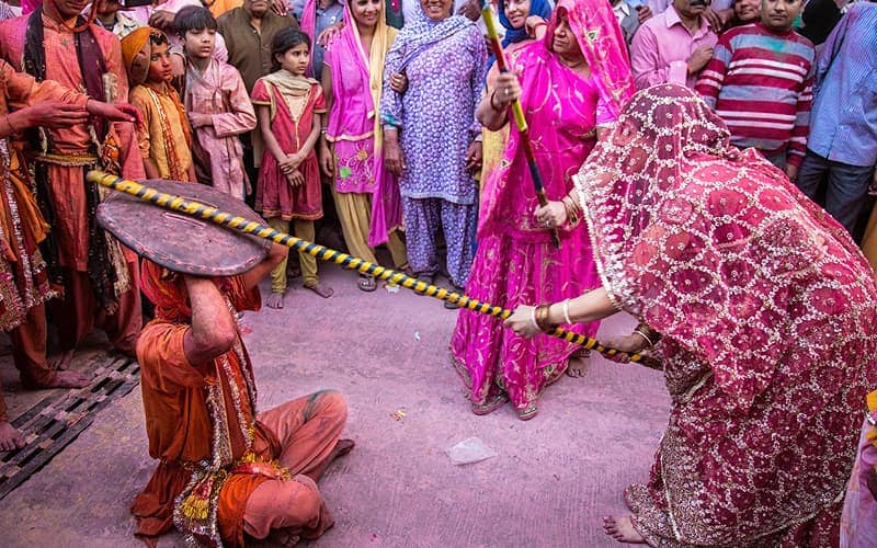 Lathmar Holi at Barsana Nandgaon