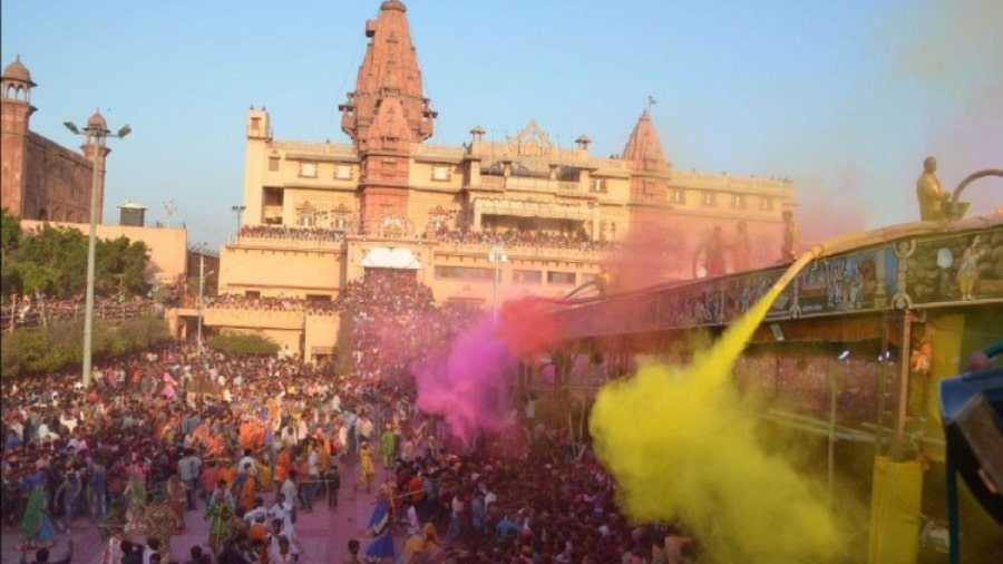 Janmabhoomi Holi in Mathura