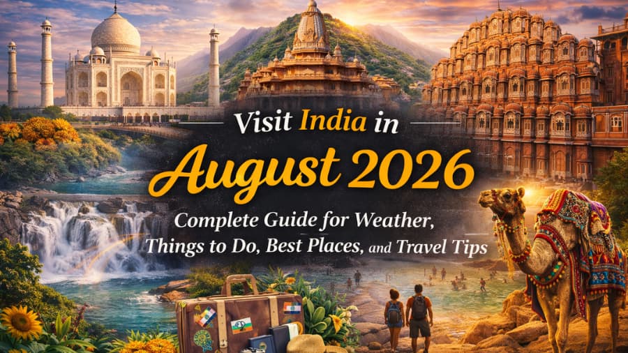 Visit India in August 2026 Complete Guide for Weather, Things to Do, Best Places, and Travel Tips