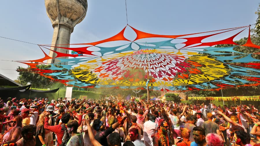 New Delhi Urban Color Carnival