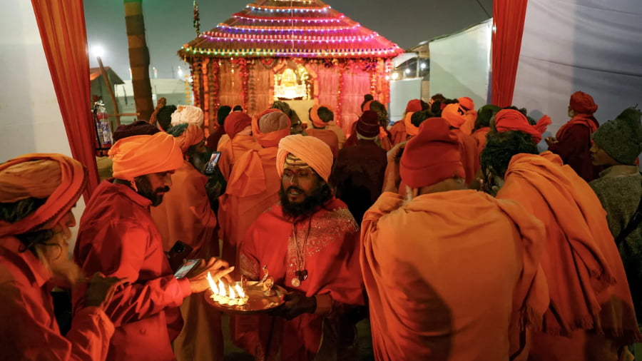 Akharas, Sadhus, and Religious Camps in Prayagraj