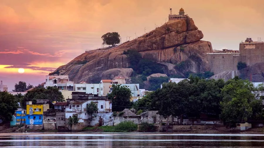 Trichy Rock Fort Temple & Pallava Caves, Tamil Nadu