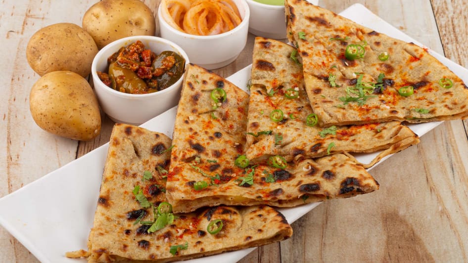 Stuffed Ghee Parathas