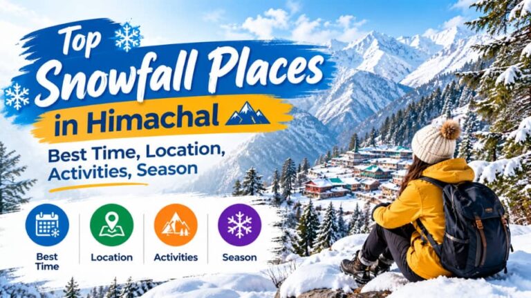 Top Snowfall Places in Himachal Best Time, Location, Activities, Season